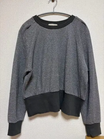 scena 그레이 래글런 슬리브 맨투맨