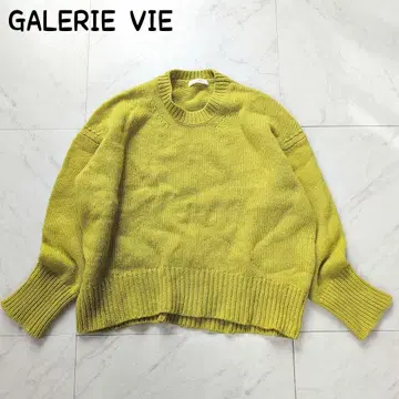 GALERIE VIE 울 100% 니트 스웨터 와이드 풀오버