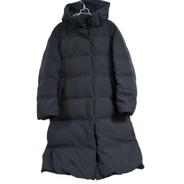 유니클로 여성용 S 심리스 롱 다운 블랙