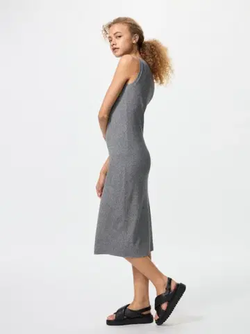 유니클로 워셔블 니트 브라 원피스 M 그레이