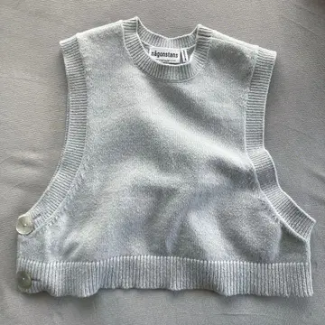 코튼 니트 베스트