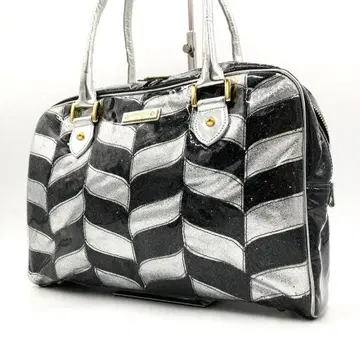 ASH&DIAMONDS 아쉬&다이아몬즈 보스턴 백 블랙 실버 반짝반짝