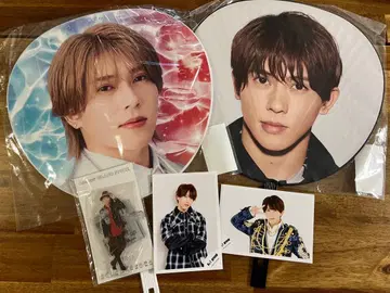 스에사와 세이야 부채 2종 + 아크릴 스탠드 + 브로마이드 2종 세트