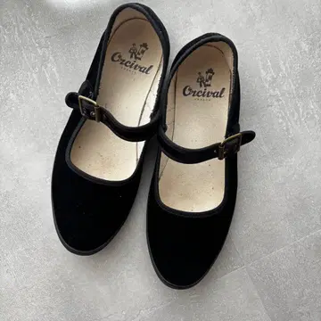 Orcival 블랙 멜리 제인 발레 슈즈 쿵푸 슈즈