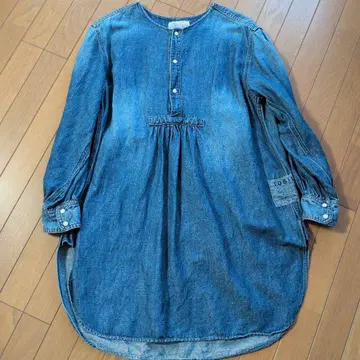 TOBILA 데님 블루 긴팔 셔츠 M