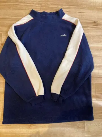 엑스걸 네이비 플리스 상의 엑스걸 맨투맨