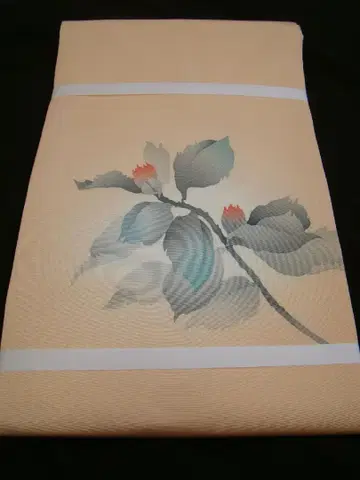 츠무기 코몬용 시오제 나고야 오비 순수 실크 미사용 Ns1695