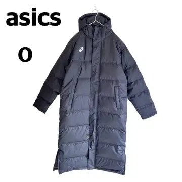 [ 미사용급 ] asics 다운 벤치 코트 롱 다운 자켓 사이즈 O