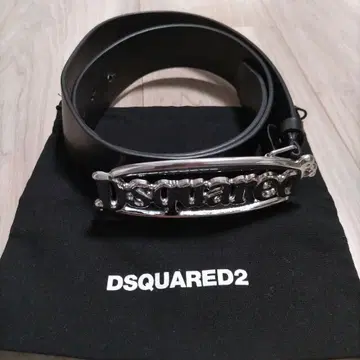 DSQUARED2 블랙 가죽 벨트