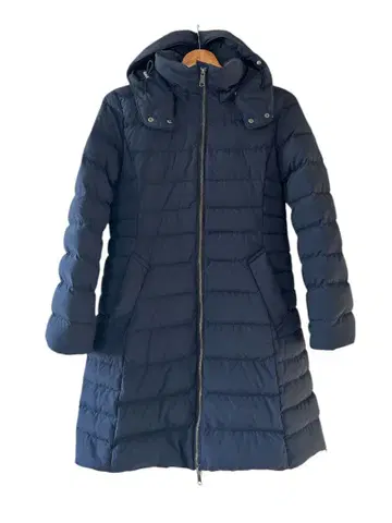 무인양품 롱 다운 코트 여성용 L 사이즈 네이비 A라인