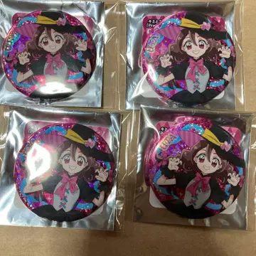 프리티 스토어 키미토 아이돌 프리큐어 캔뱃지 할로윈 우타 4개 세트