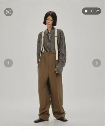 서스펜더 하이웨이스트 팬츠 투데이풀 미사용