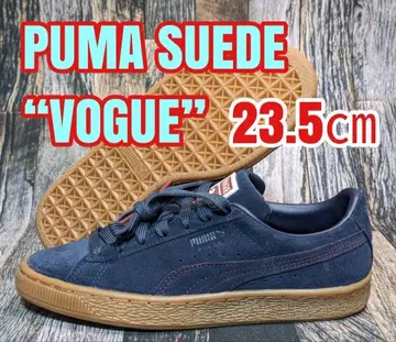 23.5cm 푸마 스웨이드 클래식 보 가죽 천연 가죽 네이비