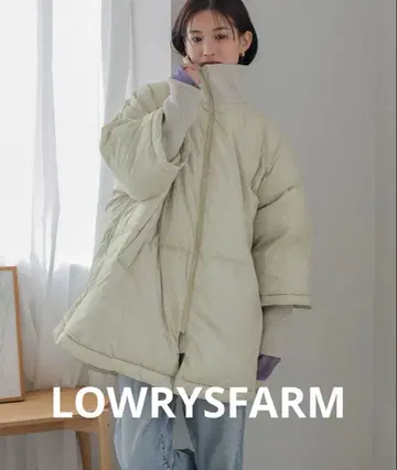 새상품급 LOWRYSFARM 스탠드립 판초 아이보리