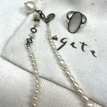 agete 담수 펄 목걸이 & 반지