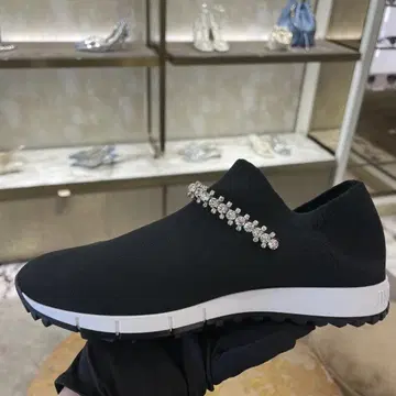 지미추 Verona 크리스탈 니트 스니커즈 지갑 백