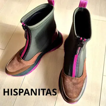HISPANITAS 새상품급 지퍼 숏부츠 24cm 스페인