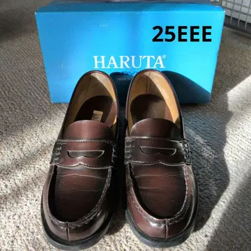 HARUTA 자메이카 브라운 로퍼 25EEE 루즈한 사이즈