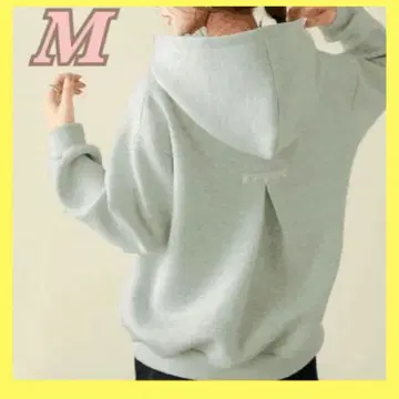 [ 인기 상품 ] 그레이 후드 부착 후드티 M 루즈핏 팩 펄 디자인