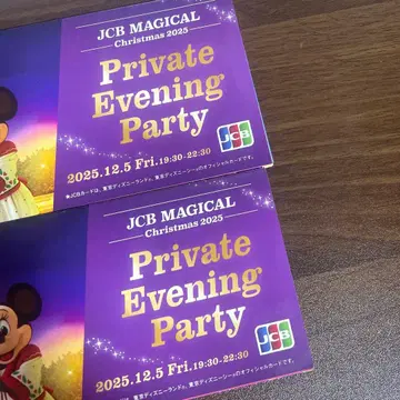 도쿄 디즈니랜드 매지컬 크리스마스 2025 대관 나이트 초대권 2매