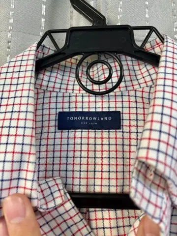 TOMORROWLAND 체크 무늬 긴팔 셔츠