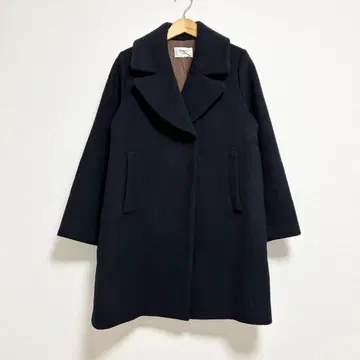 줄리 코건 x 이에나 체스터 코트 빅 칼라 네이비 36