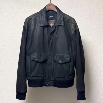 vintage 가죽 자켓 블랙 스미크로 a-2
