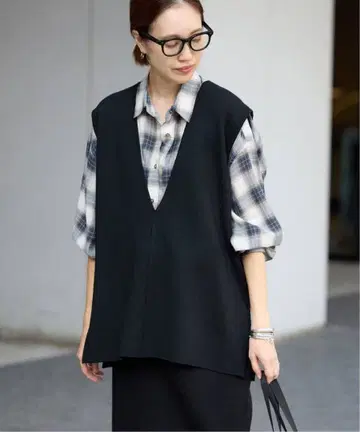 SLOBE IENA 더블 페이스 니트 베스트