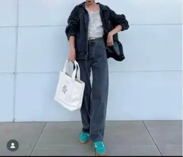 시루무린 루즈 실루엣 데님 G 재킷