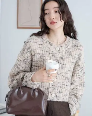 WEGO 믹스 부클레 2WAY 가디건