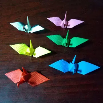 키탄클럽 캡슐 토이 [ 접는 리얼 학 ] 전 6종 세트