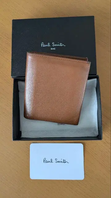 Paul Smith 브라운 이단 접이식 지갑