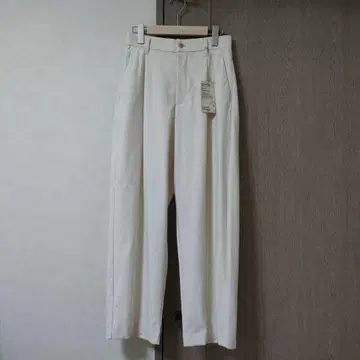 가로 세로 스트레치 기모 턱 와이드 팬츠 M 아이보리