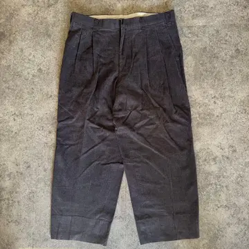 다크 그레이 플리츠 슬랙스 2턱