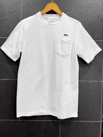 LACOSTE 화이트 T셔츠 US 5