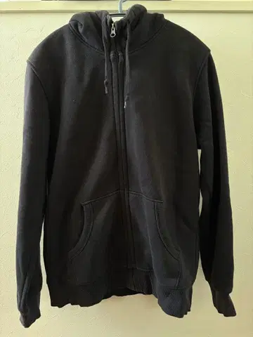 블랙 풀 집업 후드티 맨투맨 소재