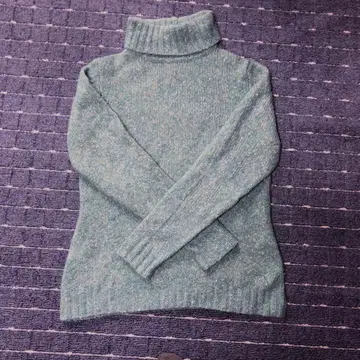 L.L.Bean 그린 계열 믹스 터틀넥 스웨터 M