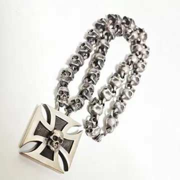 봄 실버 액세서리 아이언 크로스 the GazettE 루키 스컬