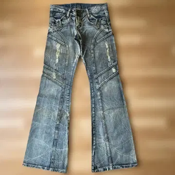 Y2K TORNADO MART damege flare denim