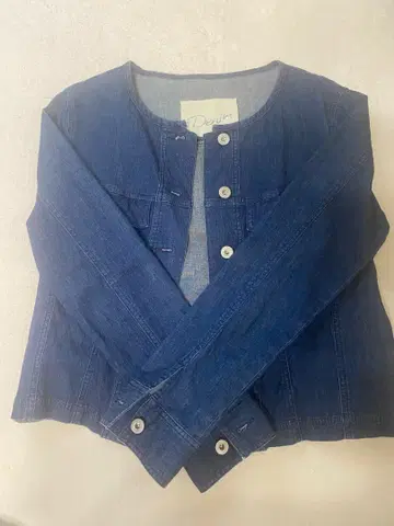 데님 시니컬 다크 블루 데님 자켓