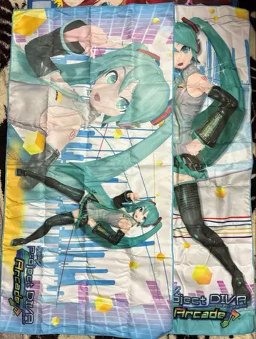 하츠네 미쿠 ProjectDIVA Arcade 극세사 타월 2종 세트