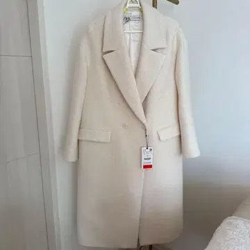 ZARA 더블 브레스트 롱 코트 L 사이즈