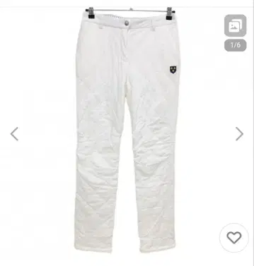 새상품 Callaway 퀼팅 팬츠 여성용 M 화이트