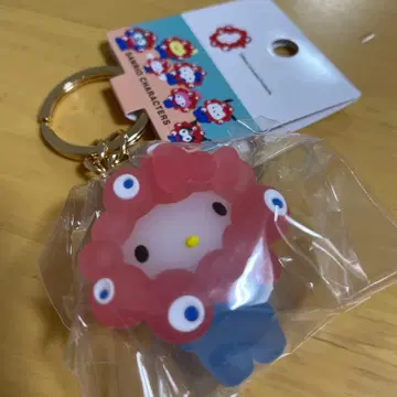 새상품 키티 미야쿠미야쿠 산리오 클리어 컬러 오사카 간사이 만박 키링