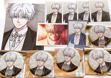 사카데이 X 슬라 AMOCAFE 캔뱃지 최애 파샤카드 레어 특전