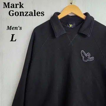 마크곤잘레스 맨투맨 L 블랙 자수 로고 한국 브랜드