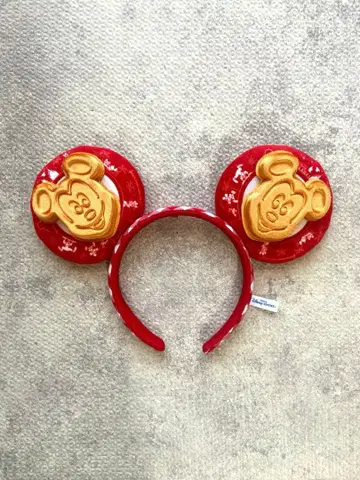 디즈니 와플 머리띠 1회 착용 새상품급