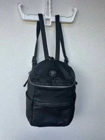 REN 박스 백팩 염소 가죽 베어