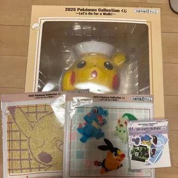 포켓몬 제일복권 라스트원상 미니 트레이 포함 피카츄 소프트 비닐 피규어