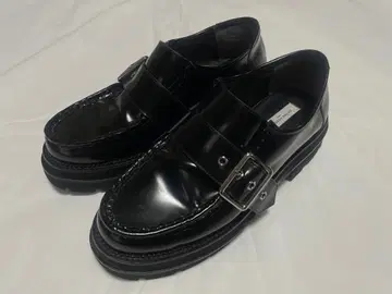 UNITED ARROWS 블랙 통굽 로퍼